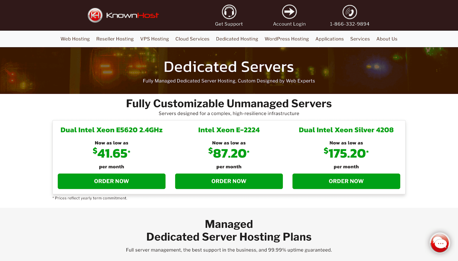 knownhost dedicated servers